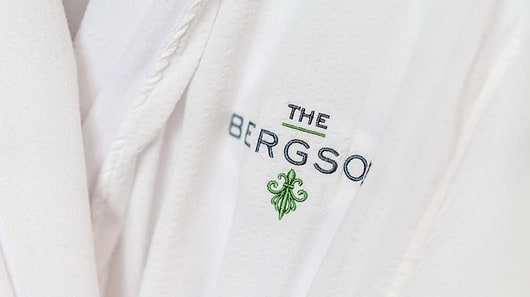 Bergson logo bathrobe