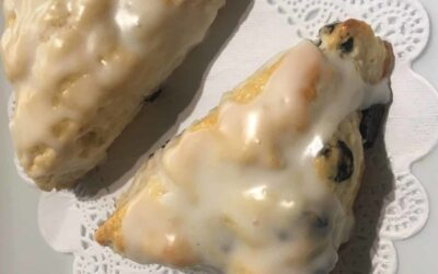 This Week in the Kitchen: Lemon Blueberry Scones by Embrace Calistoga