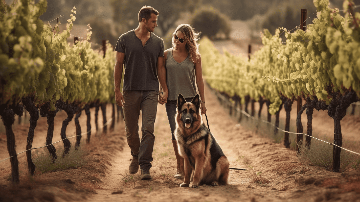 Couple and Dog