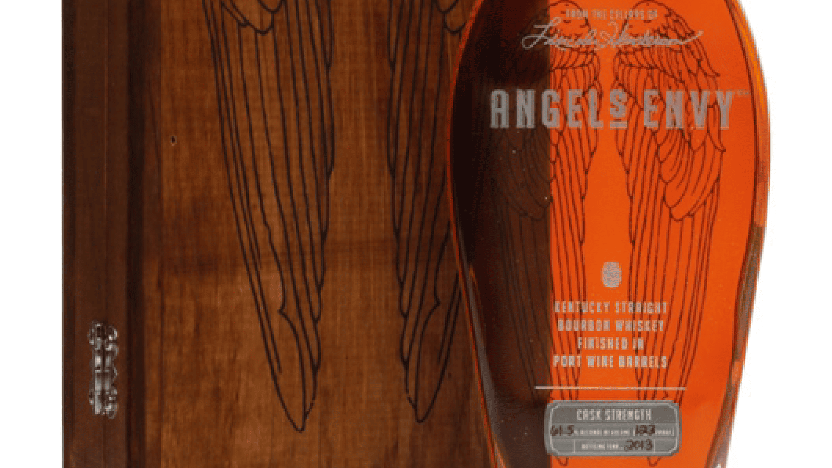 Angel's envy bourbon bottle and box
