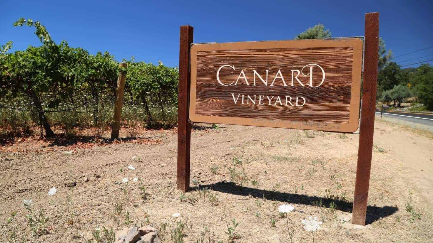 Canard Vineyard signage