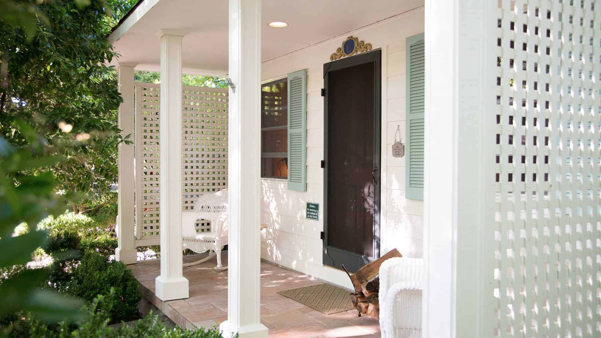 Cottage exterior and entrance