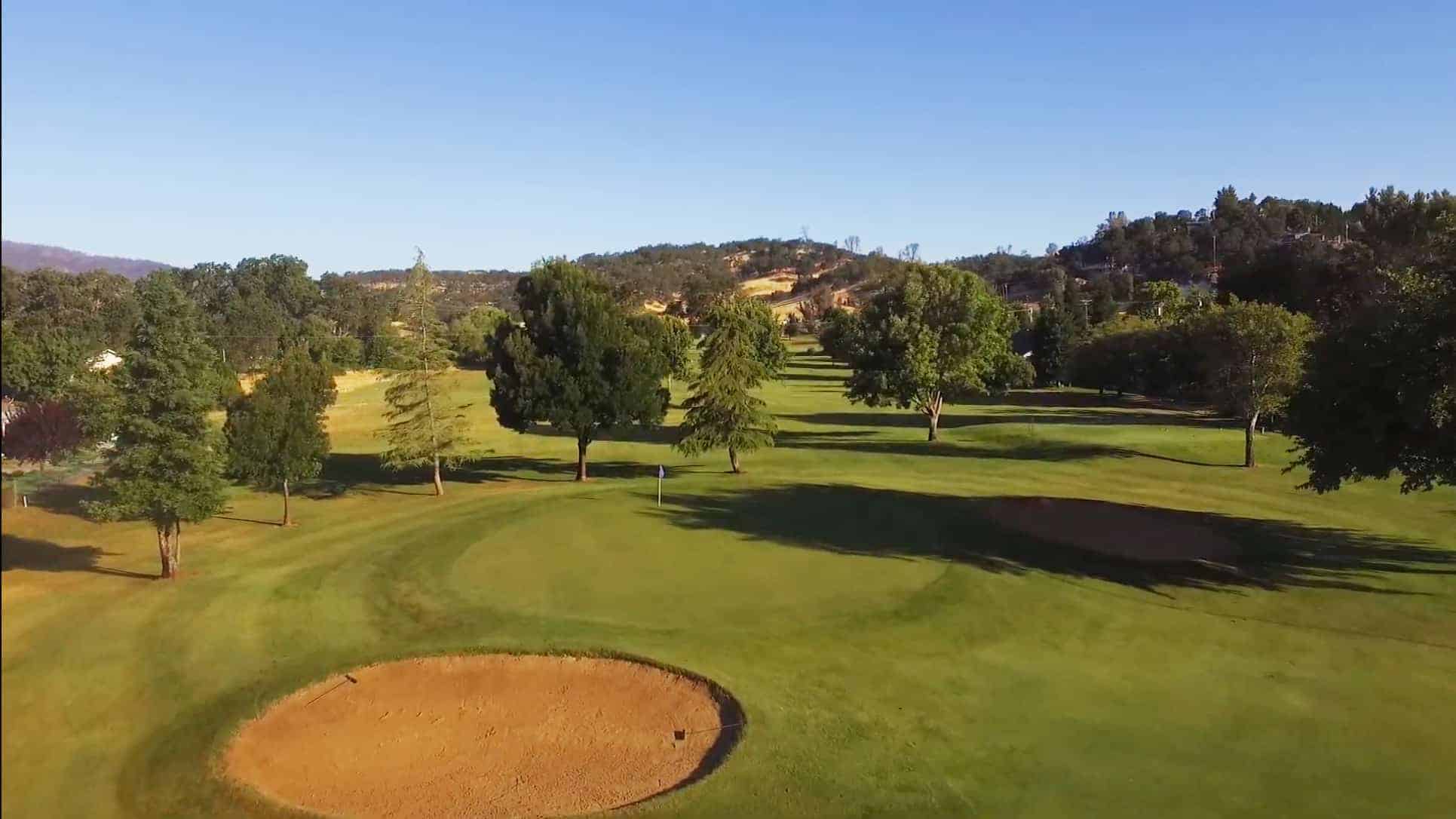 top view of golf course