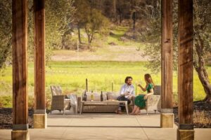 photo of couple seating at tasting experience