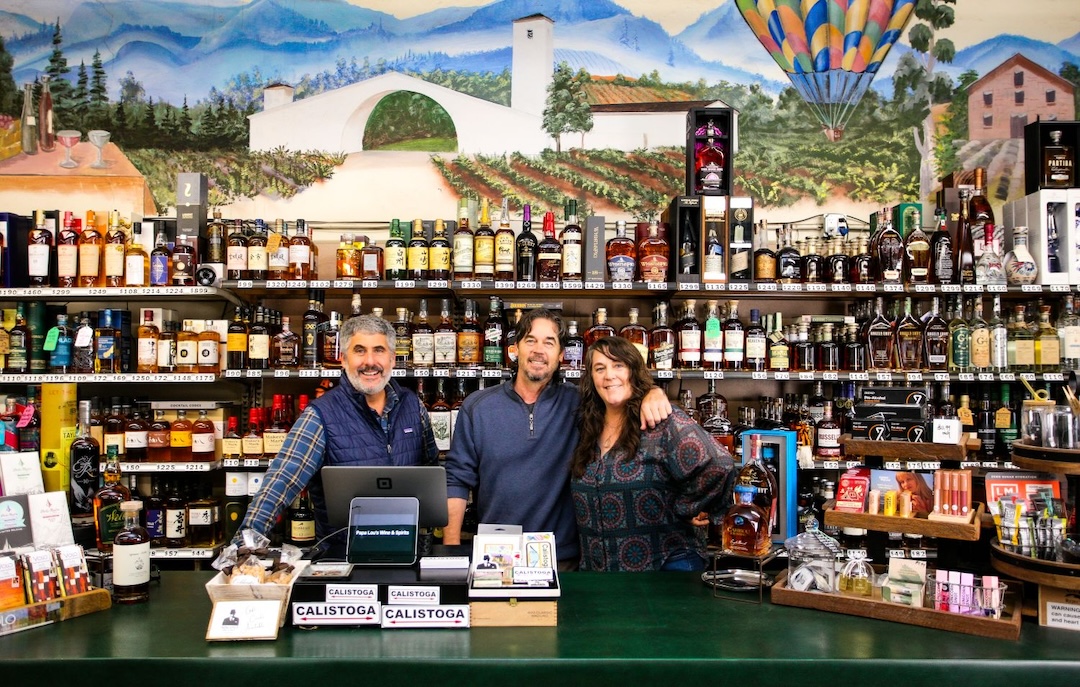 Michael Barrett, his sister, Kelly Barrett Coudert, and her husband, Ernest Coudert at Papa Lou's