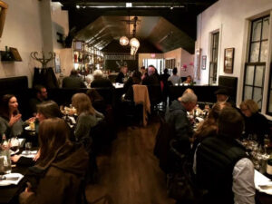 inside of Evangeline Napa restaurant