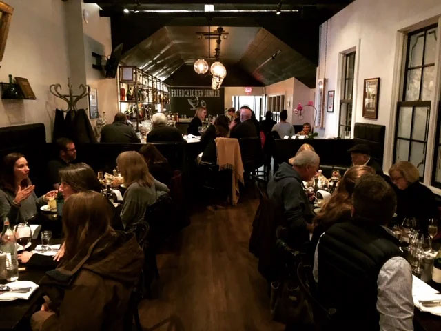 inside of Evangeline Napa restaurant