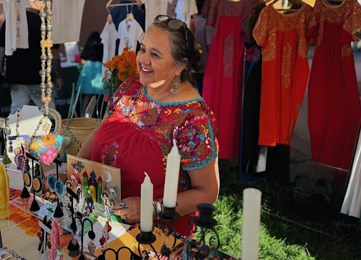 Irais of the Valley Oaxaca art stand