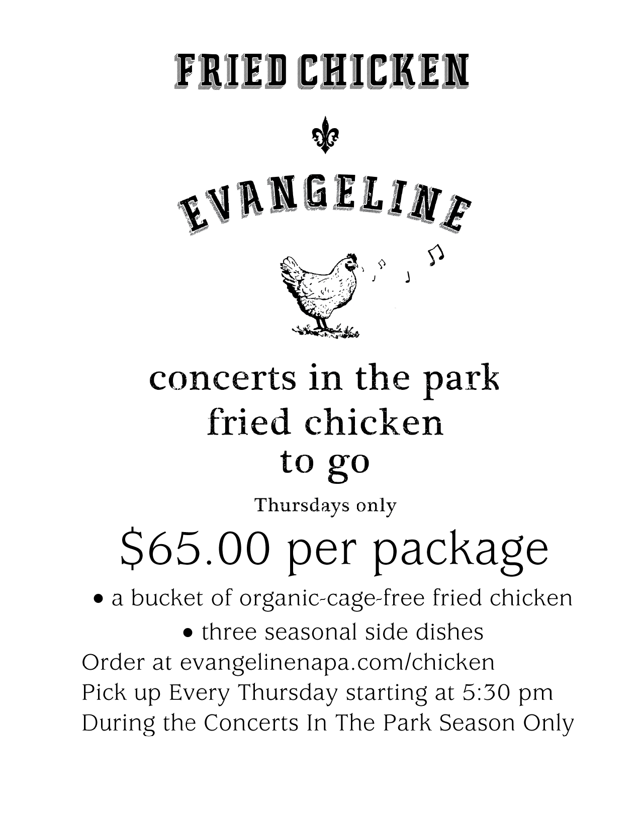 fried chicken & evangeline banner