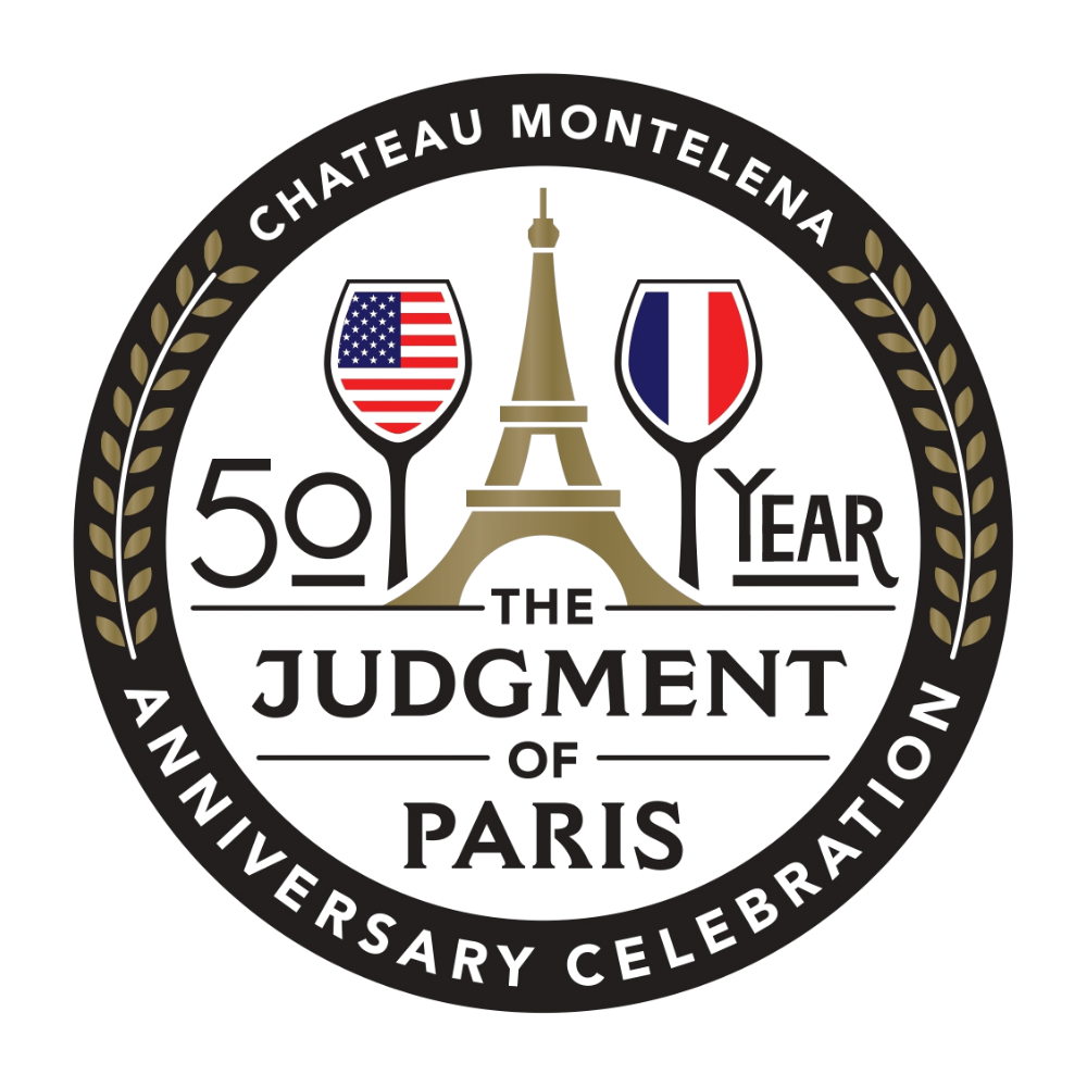 Chateau Montelena Logo - 50 year of the judgment of paris anniversary celebration logo